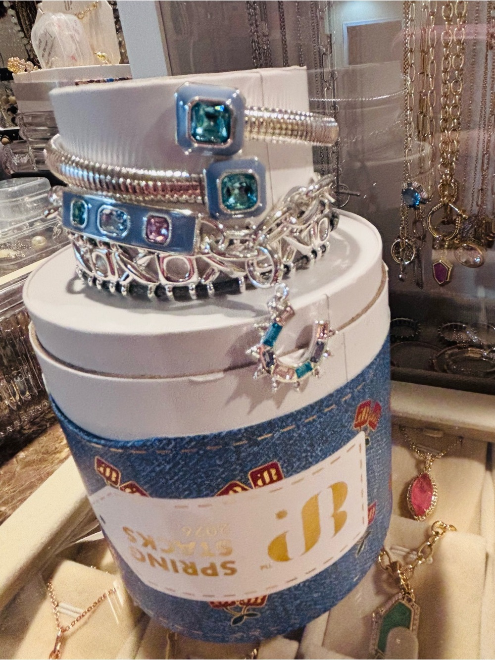 BP 2026 Spring StackTurquoise Crystal Stackable Bracelet Set